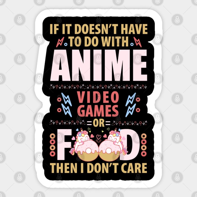 if it doesn't have to do with anime video games or food Sticker by Tesszero